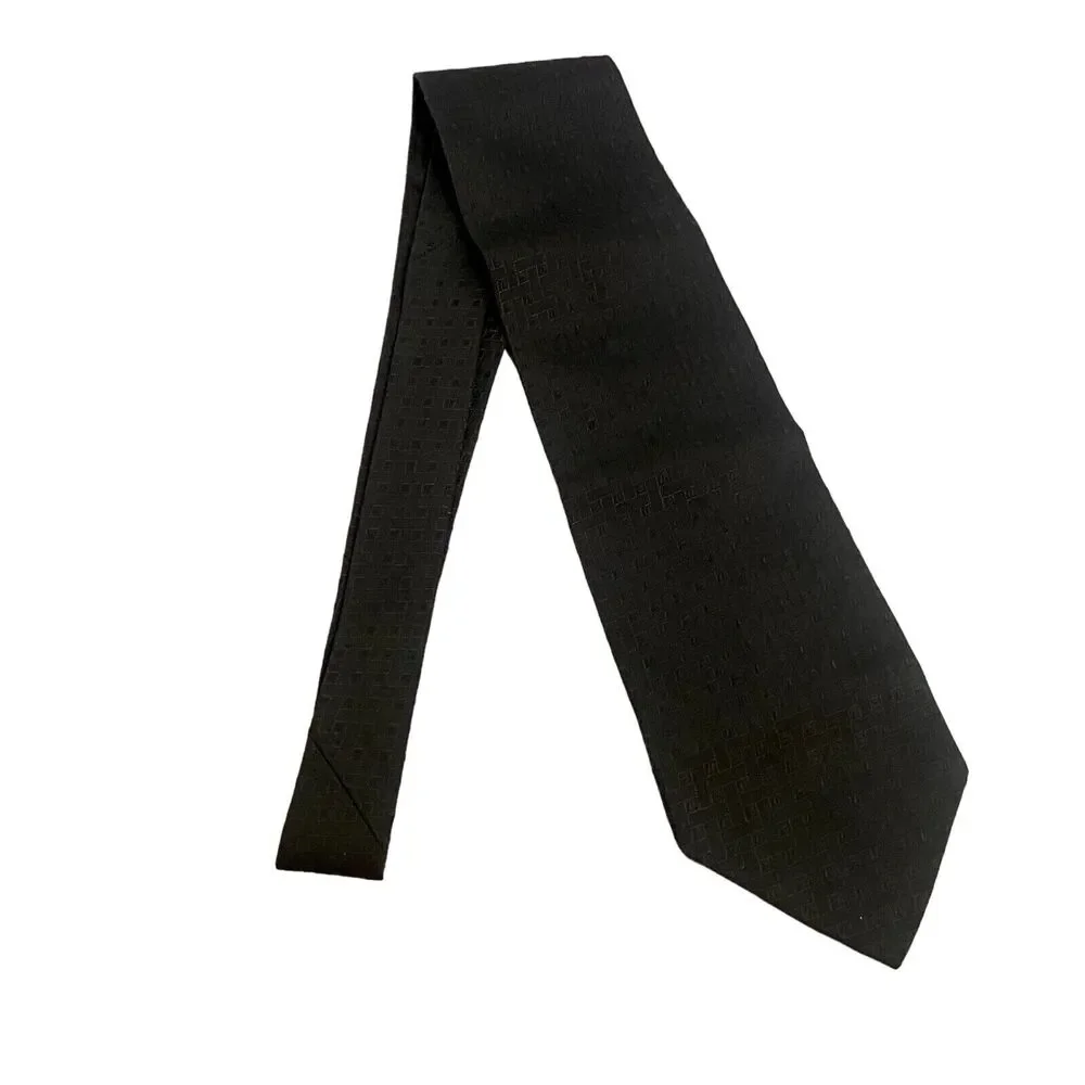 #7086 Giorgio Armani Cravatte Gray Silk Tie 4 in wide